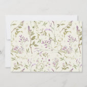 Duckling Waterverf Bloemen Meisje 1e Verjaardag Fo Kaart (Achterkant)