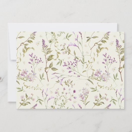 Duckling Waterverf Bloemen Meisje 1e Verjaardag Fo Kaart (Achterkant)