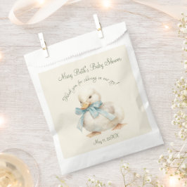 Duckling with Ribbon Baby Shower  Bedankzakje