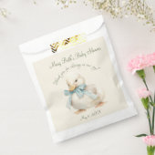 Duckling with Ribbon Baby Shower  Bedankzakje (Gezegeld)