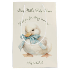 Duckling with Ribbon Baby Shower  Medium Cadeauzakje
