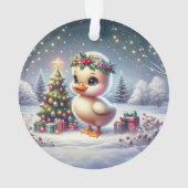 Duckling with Wreath & Starry Tree Ornament (achterkant)