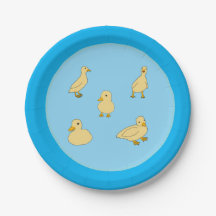 Ducklings Baby shower Papier Borden