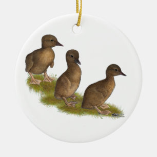 Ducklings:  Chocolade Runners Keramisch Ornament