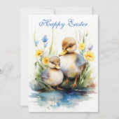 Ducklings Delight: Paaseditie vakantie Kaart (Voorkant)