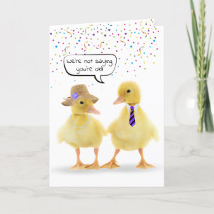 Ducklings en Confetti van de Humor van de geboorte Kaart