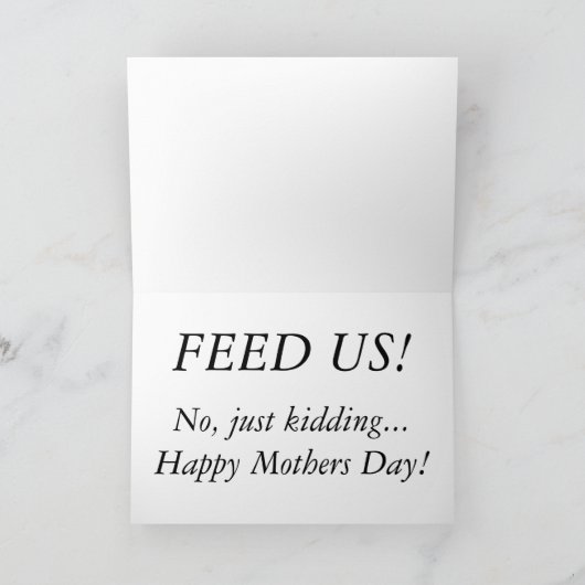 Ducklings Funny Moederdag Kaart (Binnen)