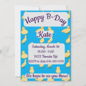 Ducklings Happy Birthday Kaart (Voorkant)