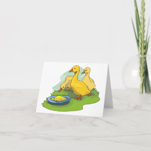 Ducklings Hartelijk dank Bedankkaart (Voorkant)