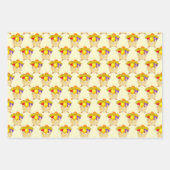 Ducklings & Kleurrijke Ballonnen Verjaardag van ki Inpakpapier Vel (Voorkant)