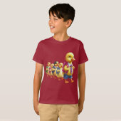 Ducklings Terug naar School Adventure Boys T-shirt (Voorkant volledig)