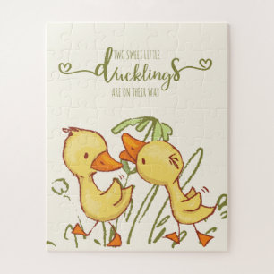 Ducklings Twins Baby shower Legpuzzel