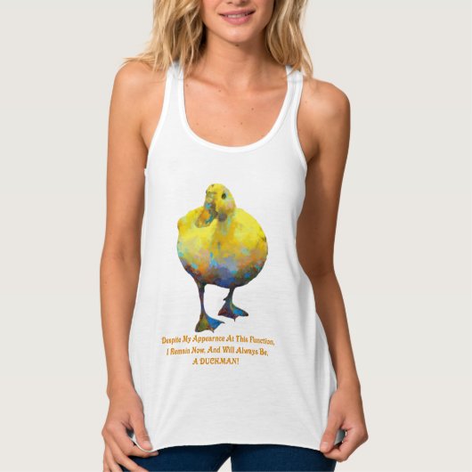 Duckman Women's Razor Back Tanktop (Voorkant)