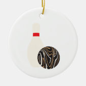 Duckpin Bowling Ball Keramisch Ornament (Voorkant)