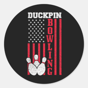 Duckpin Bowling Ronde Sticker