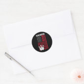 Duckpin Bowling Ronde Sticker (Envelop)