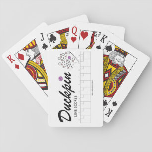 Duckpin Line Scores - Pokerkaarten