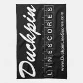 Duckpin Line Scores Towel Theedoek (Verticaal)