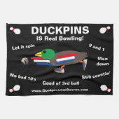 Duckpins is een echte Bowling - handdoek (Horizontaal)