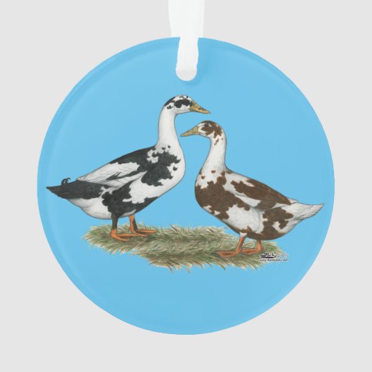 Ducks Ancona Pair Ornament (achterkant)