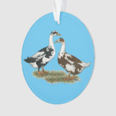 Ducks Ancona Pair Ornament (voorkant)