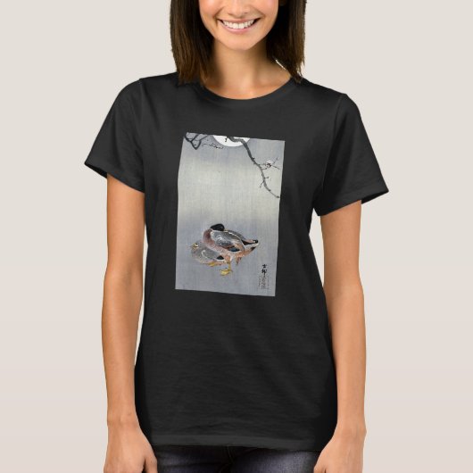 Ducks at Full Moon by Ohara Koson T-shirt (Voorkant)