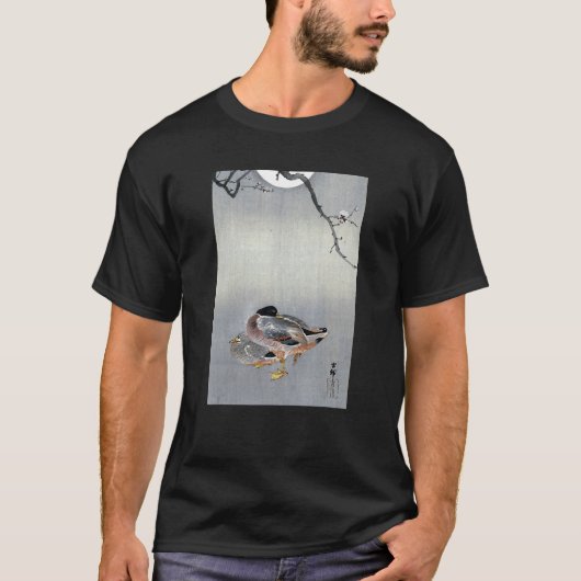 Ducks at Full Moon by Ohara Koson T-shirt (Voorkant)