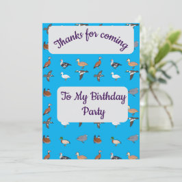 Ducks Bedankt Card Kaart