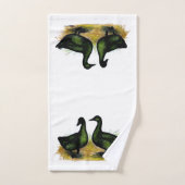 Ducks:  Cayuga Pair Bad Handdoek (Handdoek)