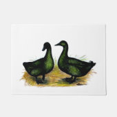 Ducks:  Cayuga Pair Deurmat (Voorkant)