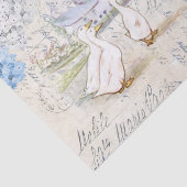 Ducks Farmhouse Flowers Italy Tissue Paper Tissuepapier (Detail)