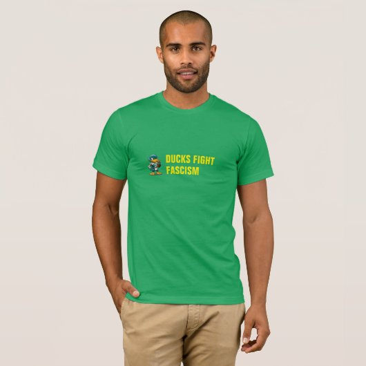 DUCKS FIGHT FASCISM T-SHIRT (Voorkant volledig)