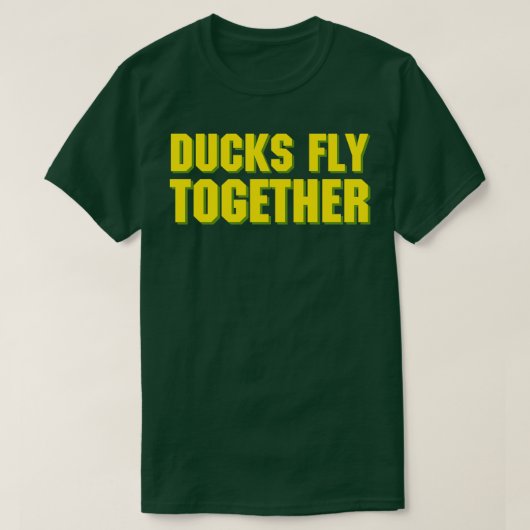 DUCKS FLY TOGETHER  T-SHIRT (Design voorkant)
