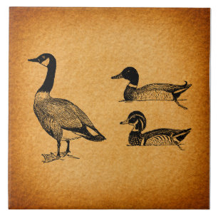 Ducks & Goose  Art Tegeltje