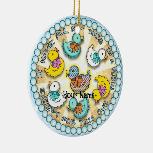 Ducks In A Row eend ornament (Rechts)