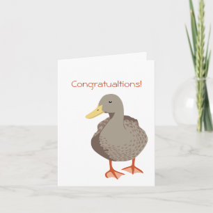 Ducks in a Row Wenskaart Kaart