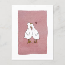 Ducks in Love briefkaart