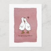 Ducks In Love Forever briefkaart (Voorkant)
