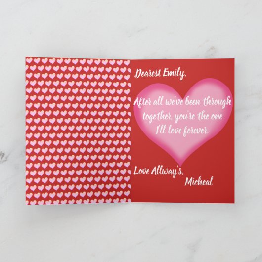 Ducks in Love Valentijnsdag Kaart (Binnen)