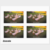 Ducks in the Park Funny We zijn allemaal makelaars Rechthoekige Sticker (Vel)