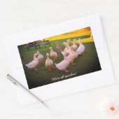 Ducks in the Park Funny We zijn allemaal makelaars Rechthoekige Sticker (Envelop)