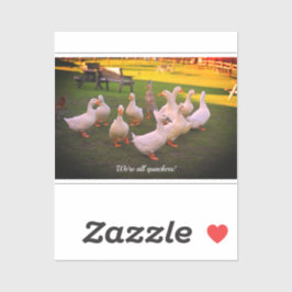 Ducks in the Park Funny We zijn allemaal Stickers 