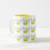 Ducks n Bubbles Tweekleurige Koffiemok (Voorkant links)