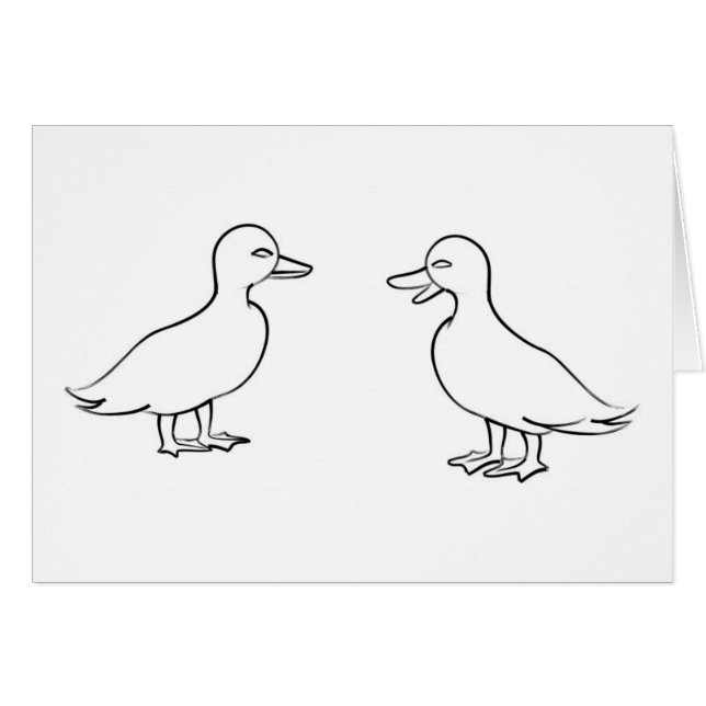 Ducks Outline (Voorkant Horizontaal)