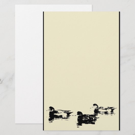 Ducks Stationery Briefpapier (Voorkant / Achterkant)