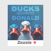 Ducks tegen Donald Sticker (Vel)