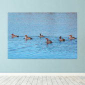 Ducks van zes canvas afdruk (Insitu (Houten vloer))