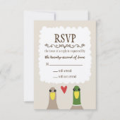 Ducks Wedding RSVP Kaartje (Voorkant)