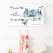 Ducks Woodland Forest Natuur 21st Birthday Party Spandoek (Insitu)