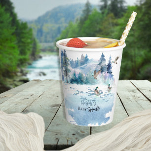 Ducks Woodland Forest Natuur Boy Baby Sprinkle Papieren Bekers